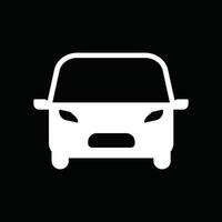 Car icon front view for symbol vector