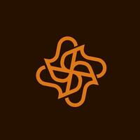 Letter S luxury and classy style monogram logo design for company vector