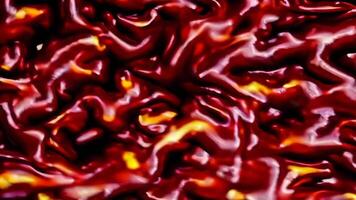 Captivating Close-Up Footage of Glossy Red Surface Textures video