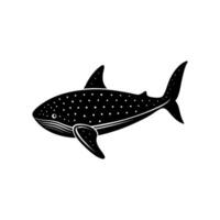 Whale shark illustration vector