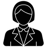 Virtual Assistant Icon Silhouette on White Background vector