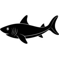 Cookiecutter Shark Silhouette canvas vector