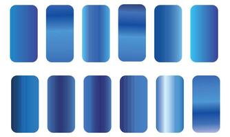 Set of gradient in dark blue color vector