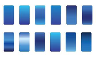 Blue metallic gradient background set. Metallic gradation textures. Stylish and bright gradient collection. illustration.. vector