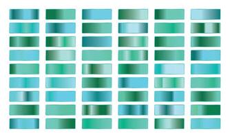 Color palette gradient set. Cyan gradient. Set of cyan gradients, blue gradient. Vibrant gradients set. Modern gradients isolated on white background vector