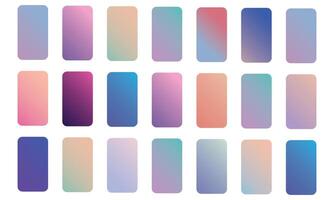 Blank colored button templates. Rounded shapes design vector