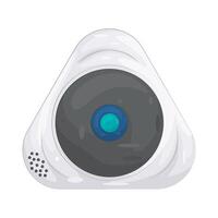 Illustration of Security Camera with Motion Detector vector