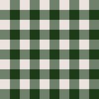 Green gingham plaid pattern. vector