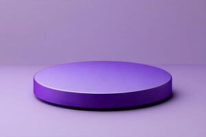 A purple round object on a purple background photo