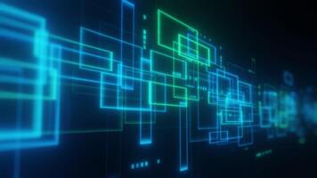 Futuristic 3d abstract with overlapping squares video