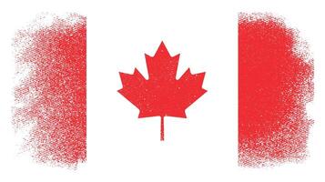 CANADA country grunge Flag design vector