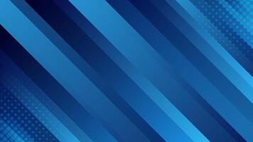 Dark blue abstract dynamic background with halftones. Gradient diagonal stripes. Modern futuristic wallpapers vector