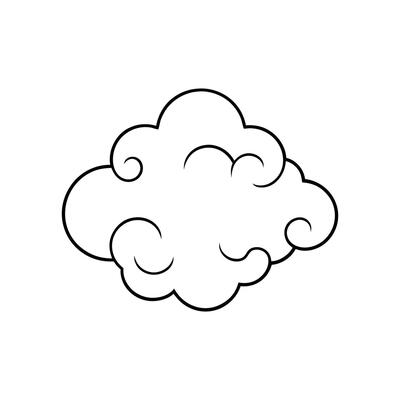 Illustration of Realistic White Clouds and Scenic Sky Background