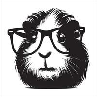 Guinea Pig Animal Image on White Background vector