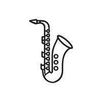 Saxophone Music Instruments vector