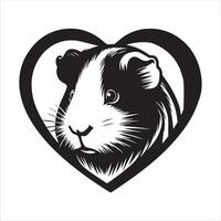 Guinea Pig for Pet Illustrations Isolated on White vector