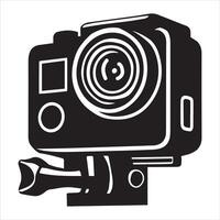 Simple Camera Silhouette Artwork vector