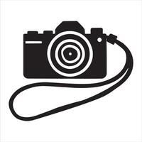 Silhouette of a Photo Camera Illustration vector
