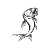 Yellowtail Fish Clipart for Design Projects vector