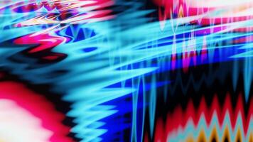 Abstract neon chaotic overflows of pattern. video