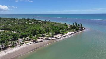 Stunning Beach Scene at Porto Seguro Bahia in Brazil . Touristic Travel. video