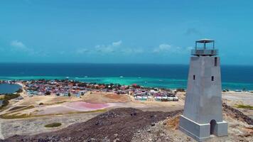 Above view of Los Roques Lighthouse in Los Roques Caracas in Venezuela.. Activities Gorgeous. video
