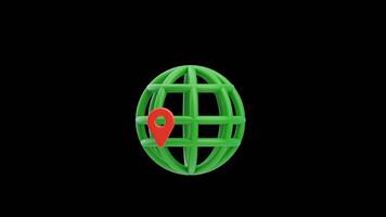 3D Animation of Internet location video