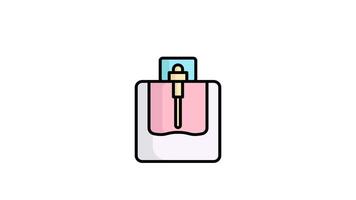 Perfume animated icon. animated icon related to party, valentine. suitable for user interface, provide visual feedback and more. animation with transparent background video