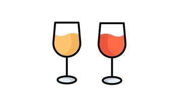 Cheers animated icon. animated related to party, valentine. suitable for user interface, provide visual feedback and more. animation with transparent background video