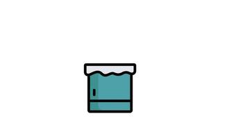Chocolate animated icon. animated icon related to valentine day. suitable for user interface, provide visual feedback and more. animation with transparent background video