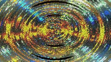 Animation of a Rainbow Tunnel with Small Shimmering Glitter Particles 03. 4K video
