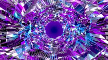 Animated Rotating 3D Geometric Mirror Shapes 02. 4K video