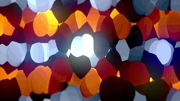 Animation of Rotating Magic Luxurious Abstract Background. 4K video