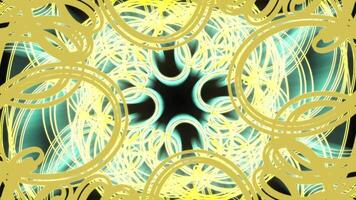 Circular Lines Rotating Abstract Background 03. video