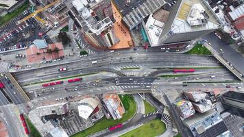 Stunning Freeway Road in Bogota Cundinamarca in Colombia. Aerials Business. video