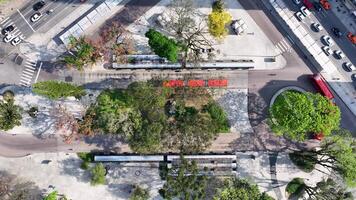 Awe Bus Terminal in Curitiba Parana in Brazil . Tower Square. video