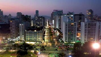 Outdoor Beach Scenery in Santos Sao Paulo Brazil. video