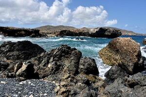 Tropical Churning Waters at the Black Sand Beach photo