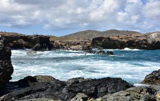 Tumultuous Waters Off of the Black Sand Beach photo