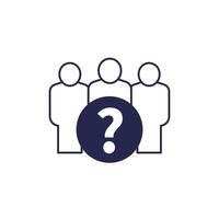 briefing for a team icon vector