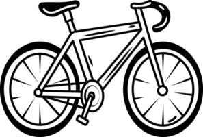 Racing cycle icon in hand drawn style vector