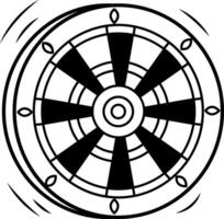 Target board icon in doodle style vector
