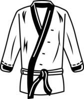 Karate suit icon in sketchy style vector