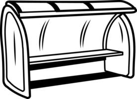 Doodle style icon of sideline bench vector