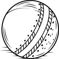 A hand drawn style icon of a ball vector