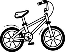 A hand drawn style icon of a cycle vector