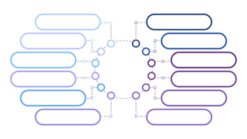 azul tom círculo infográfico com 12 passos, processo ou opções. apresentação deslizar modelo. png
