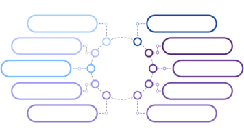 azul tom círculo infográfico com 10 passos, processo ou opções. apresentação deslizar modelo. png