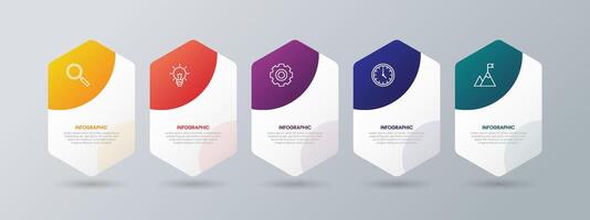 Business Infographic Design Concepts for Presentations vector