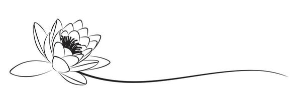 A symbol of the stylized lotus. vector
